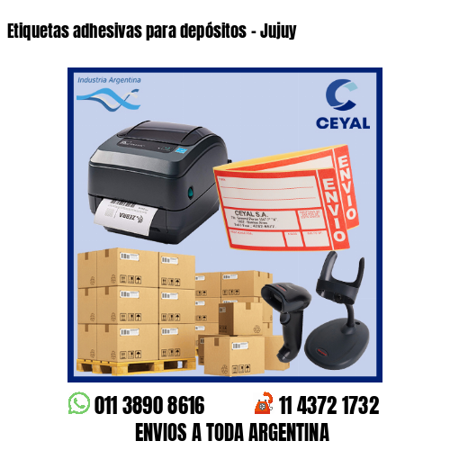 Etiquetas adhesivas para depósitos – Jujuy