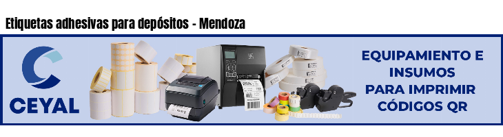 Etiquetas adhesivas para depósitos - Mendoza