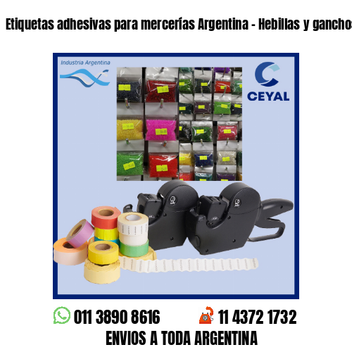 Etiquetas adhesivas para mercerías Argentina – Hebillas y ganchos