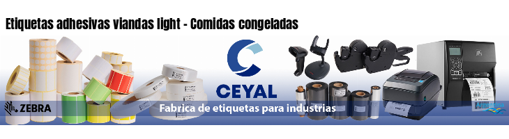 Etiquetas adhesivas viandas light - Comidas congeladas
