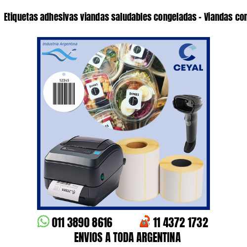 Etiquetas adhesivas viandas saludables congeladas – Viandas congeladas