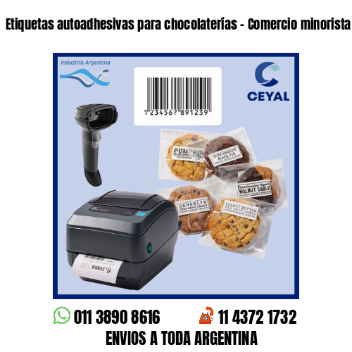 Etiquetas autoadhesivas para chocolaterías – Comercio minorista y mayorista