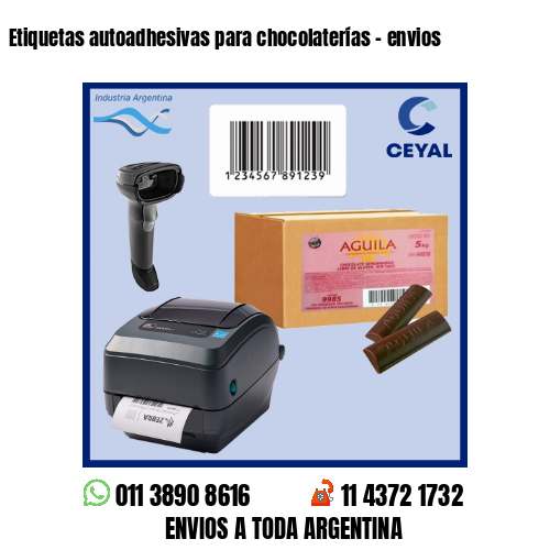 Etiquetas autoadhesivas para chocolaterías – envios