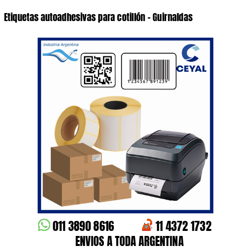 Etiquetas autoadhesivas para cotillón – Guirnaldas