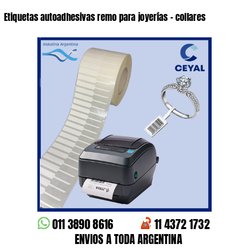 Etiquetas autoadhesivas remo para joyerías – collares