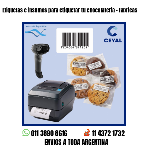 Etiquetas e insumos para etiquetar tu chocolatería – fabricas