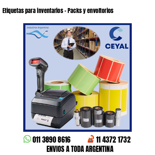 Etiquetas para inventarios – Packs y envoltorios