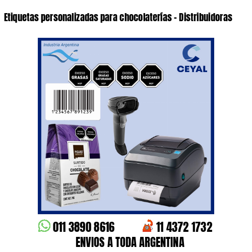 Etiquetas personalizadas para chocolaterías – Distribuidoras