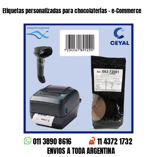 Etiquetas personalizadas para chocolaterías – e-Commerce