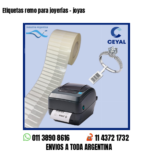 Etiquetas remo para joyerías – joyas