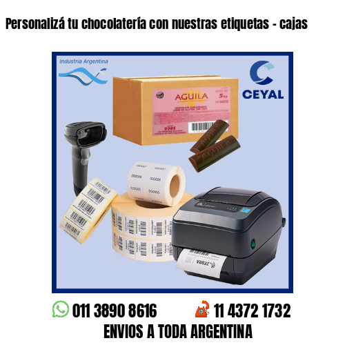 Personalizá tu chocolatería con nuestras etiquetas – cajas