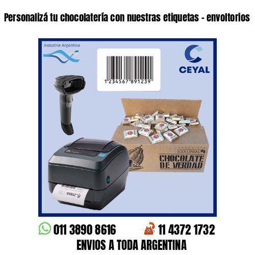 Personalizá tu chocolatería con nuestras etiquetas – envoltorios