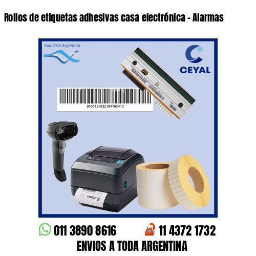 Rollos de etiquetas adhesivas casa electrónica – Alarmas