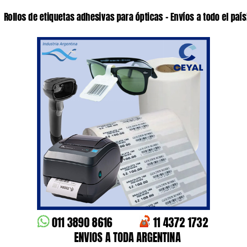 Rollos de etiquetas adhesivas para ópticas – Envíos a todo el país!