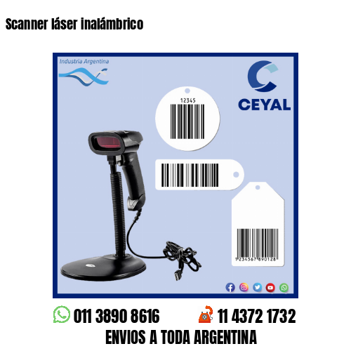 Scanner láser inalámbrico