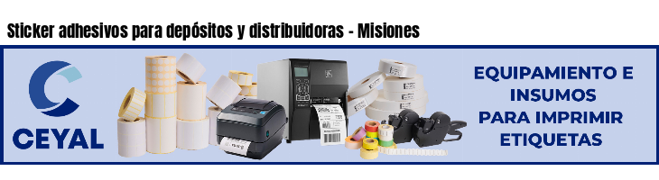 Sticker adhesivos para depósitos y distribuidoras - Misiones