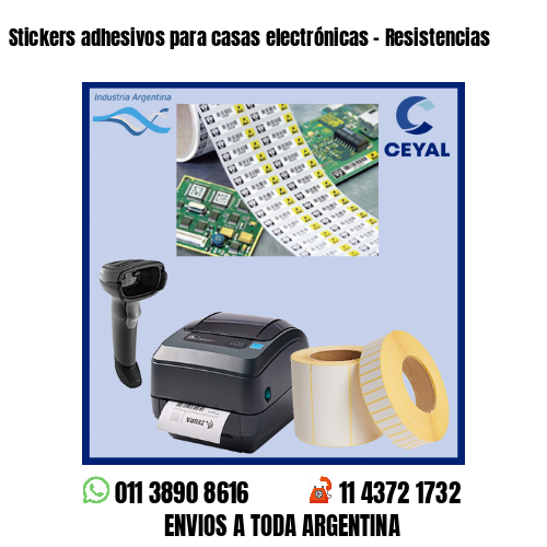 Stickers adhesivos para casas electrónicas – Resistencias