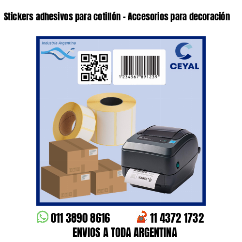 Stickers adhesivos para cotillón – Accesorios para decoración