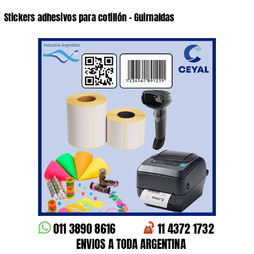 Stickers adhesivos para cotillón – Guirnaldas
