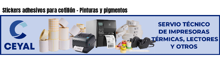 Stickers adhesivos para cotillón - Pinturas y pigmentos