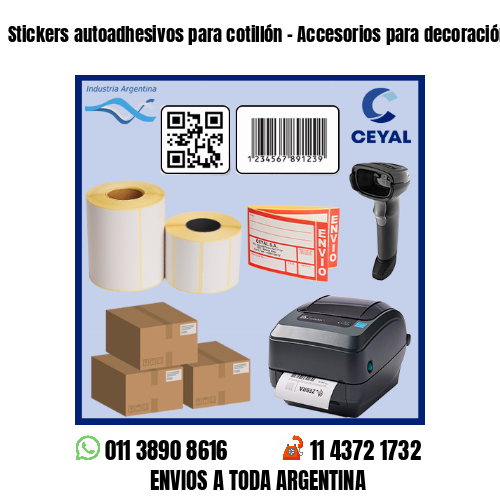 Stickers autoadhesivos para cotillón – Accesorios para decoración