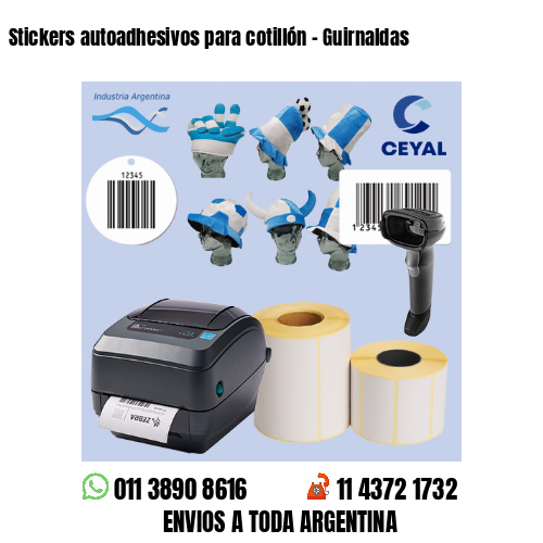 Stickers autoadhesivos para cotillón – Guirnaldas