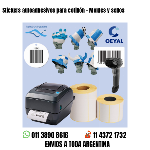 Stickers autoadhesivos para cotillón – Moldes y sellos