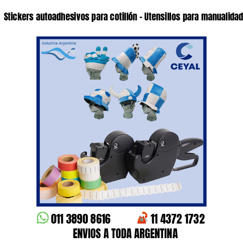 Stickers autoadhesivos para cotillón – Utensillos para manualidades