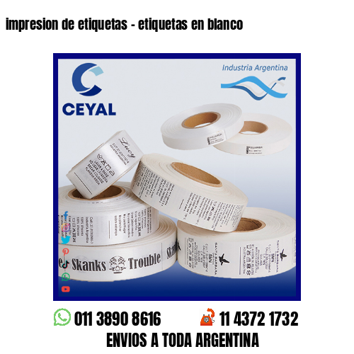 impresion de etiquetas – etiquetas en blanco