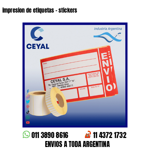 impresion de etiquetas – stickers