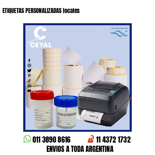 ETIQUETAS PERSONALIZADAS locales