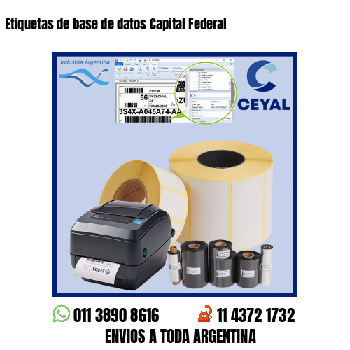Etiquetas de base de datos Capital Federal