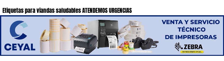 Etiquetas para viandas saludables ATENDEMOS URGENCIAS