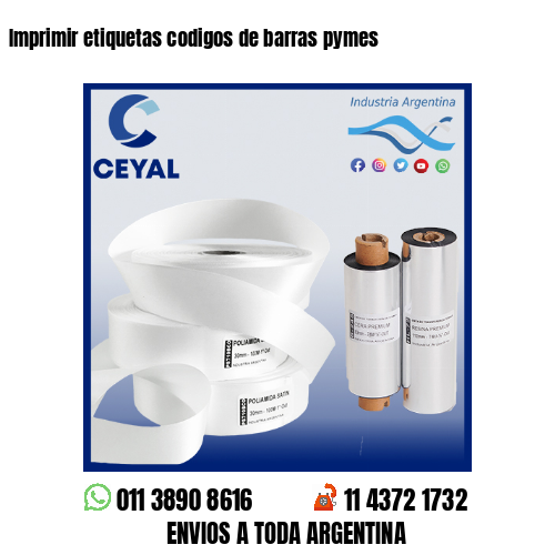 Imprimir etiquetas codigos de barras pymes