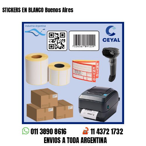 STICKERS EN BLANCO Buenos Aires