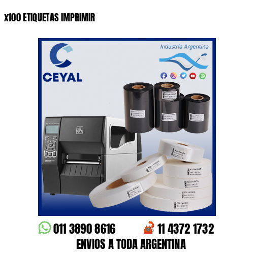 x100 ETIQUETAS IMPRIMIR