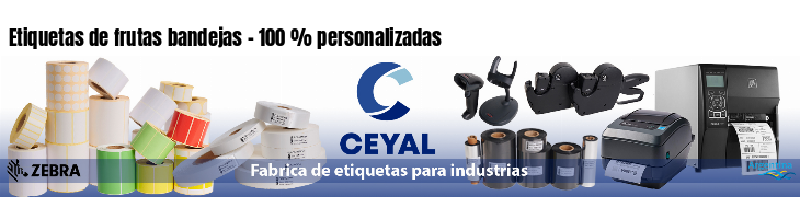 Etiquetas de frutas bandejas - 100 % personalizadas