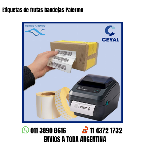 Etiquetas de frutas bandejas Palermo