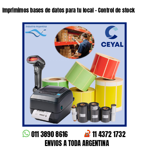 Imprimimos bases de datos para tu local – Control de stock