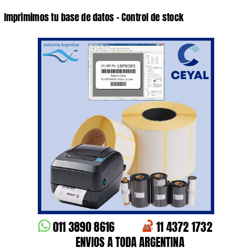 Imprimimos tu base de datos – Control de stock