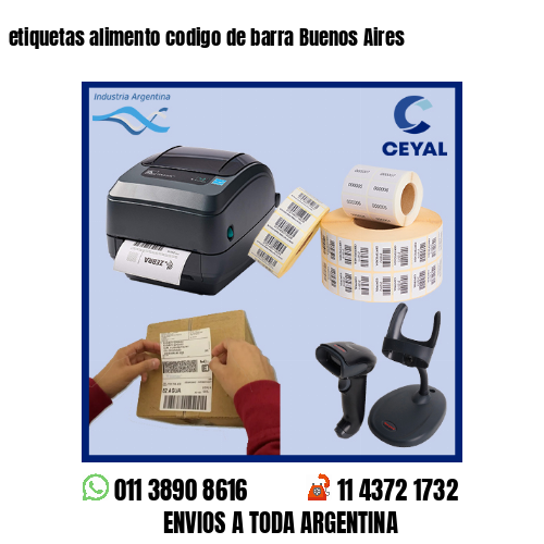 etiquetas alimento codigo de barra Buenos Aires