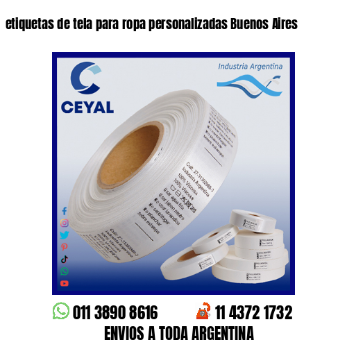 etiquetas de tela para ropa personalizadas Buenos Aires