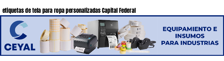 etiquetas de tela para ropa personalizadas Capital Federal
