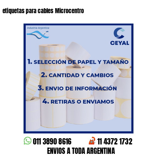 etiquetas para cables Microcentro