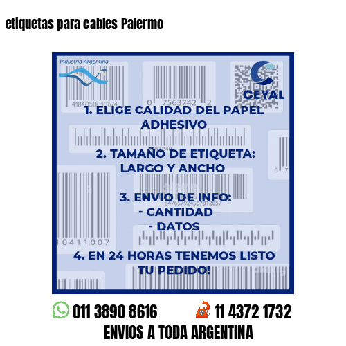 etiquetas para cables Palermo