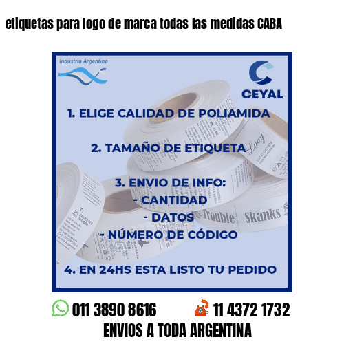 etiquetas para logo de marca todas las medidas CABA
