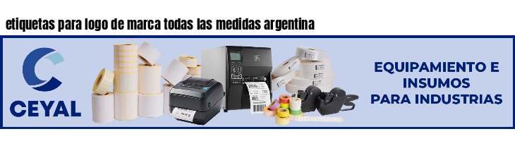 etiquetas para logo de marca todas las medidas argentina