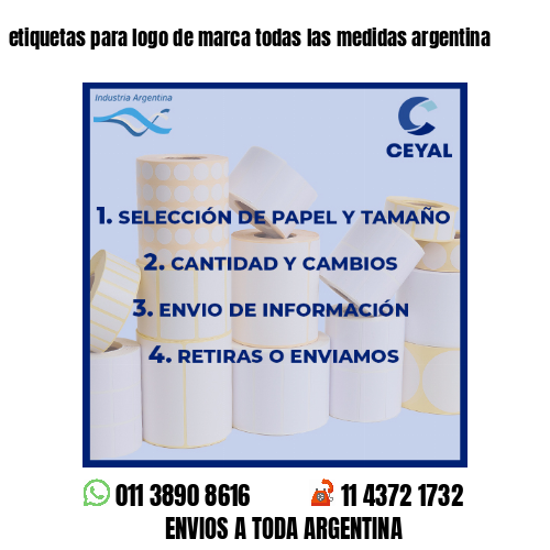 etiquetas para logo de marca todas las medidas argentina
