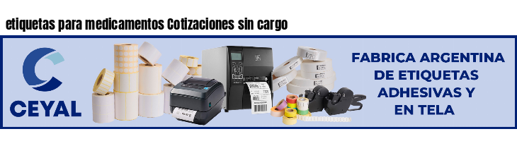 etiquetas para medicamentos Cotizaciones sin cargo