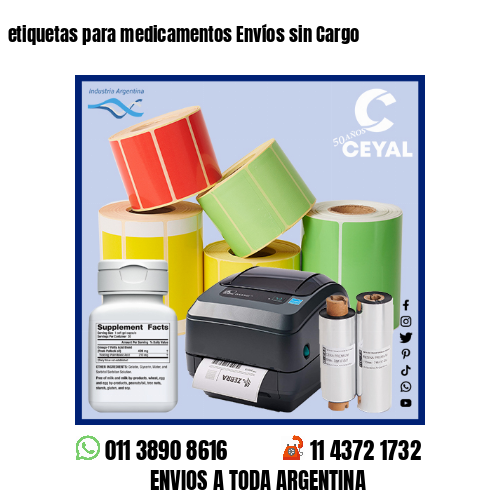 etiquetas para medicamentos Envíos sin Cargo